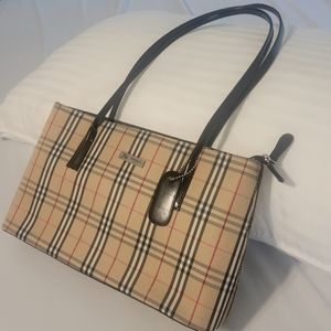 Burberry Purse with Black Straps